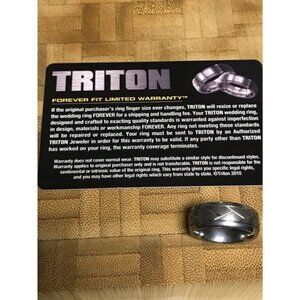 TRITON MENS TUNGSTEN WEDDING RING